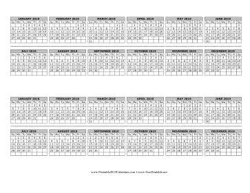 2019 Computer Monitor Calendar
 Calendar