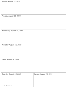 08/12/2019 Weekly Calendar-portrait calendar