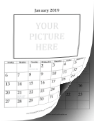 2019 4x6-inch Picture calendar